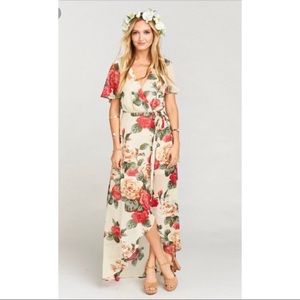 Show Me Your Mumu Sophia Wrap dress in Lady Rose